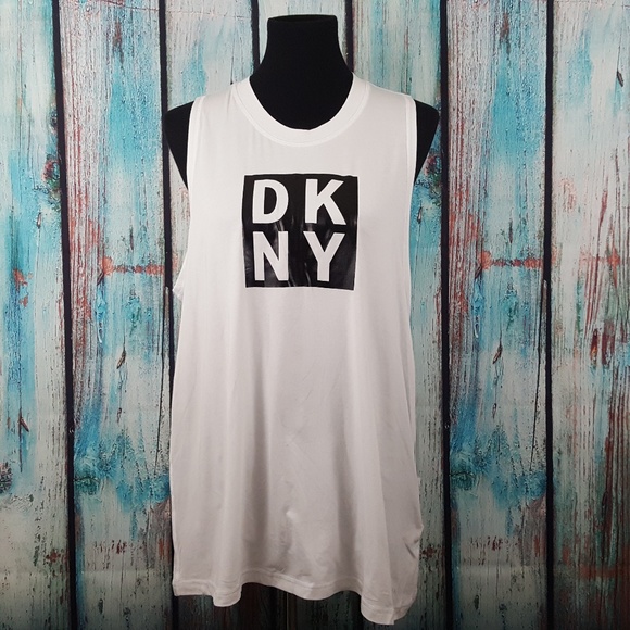 Dkny Tops - DKNY Logo Muscle Sleeveless Tank Top